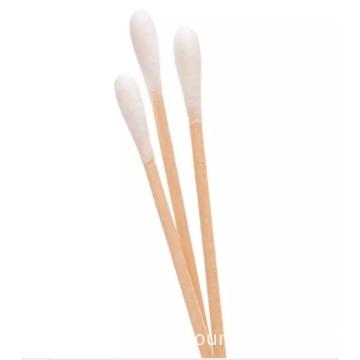 Wooden Handles Disinfection Cotton Tip Applicator